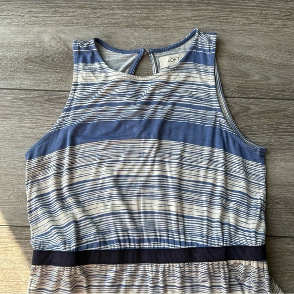 Ann Taylor Loft Striped Jersey Sleeveless Maxi Dress - Picture 5 of 13